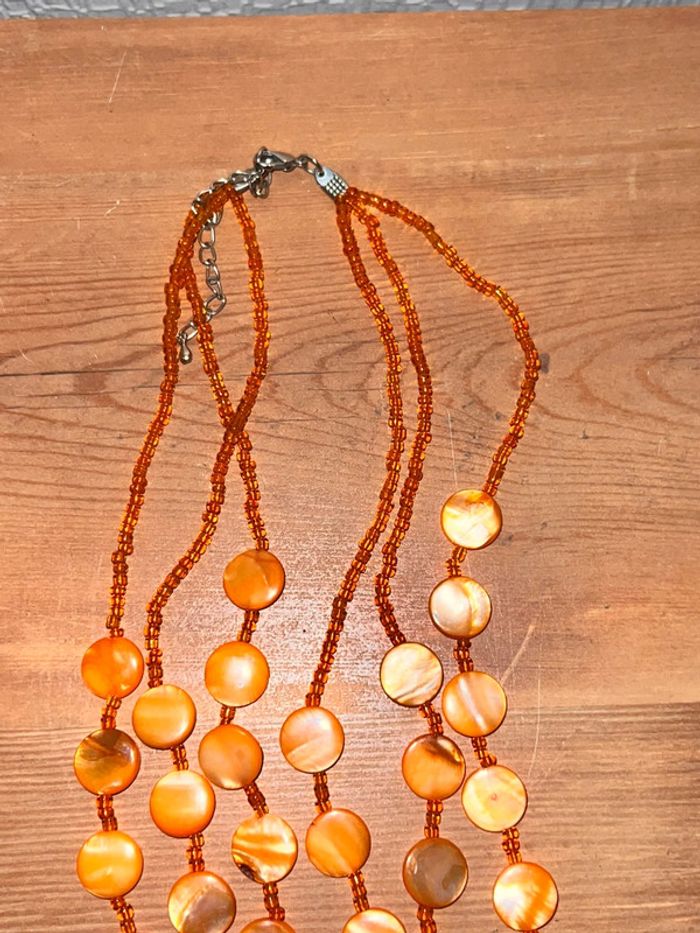 Collier orange - photo numéro 3