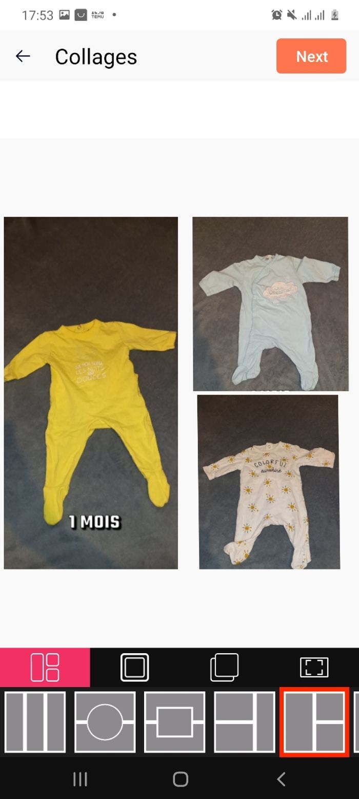 Lot vêtement bebe 1 mois - photo numéro 4