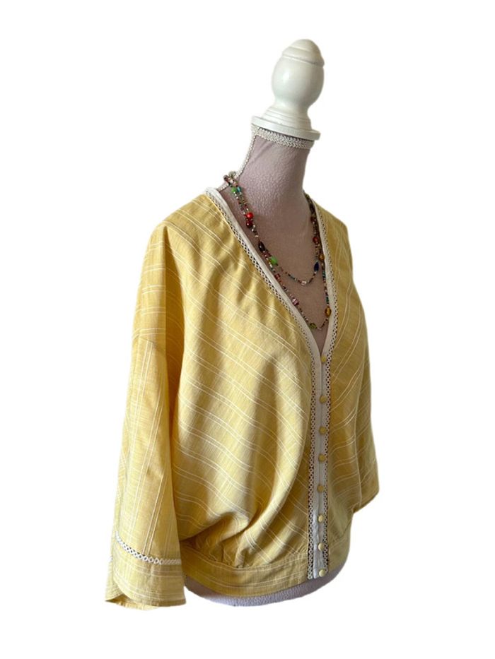 💛🌿Blouse bohème chic jaune pastel Lovestitch Made in India Pastel Boho Blouse🌿💛 - photo numéro 5