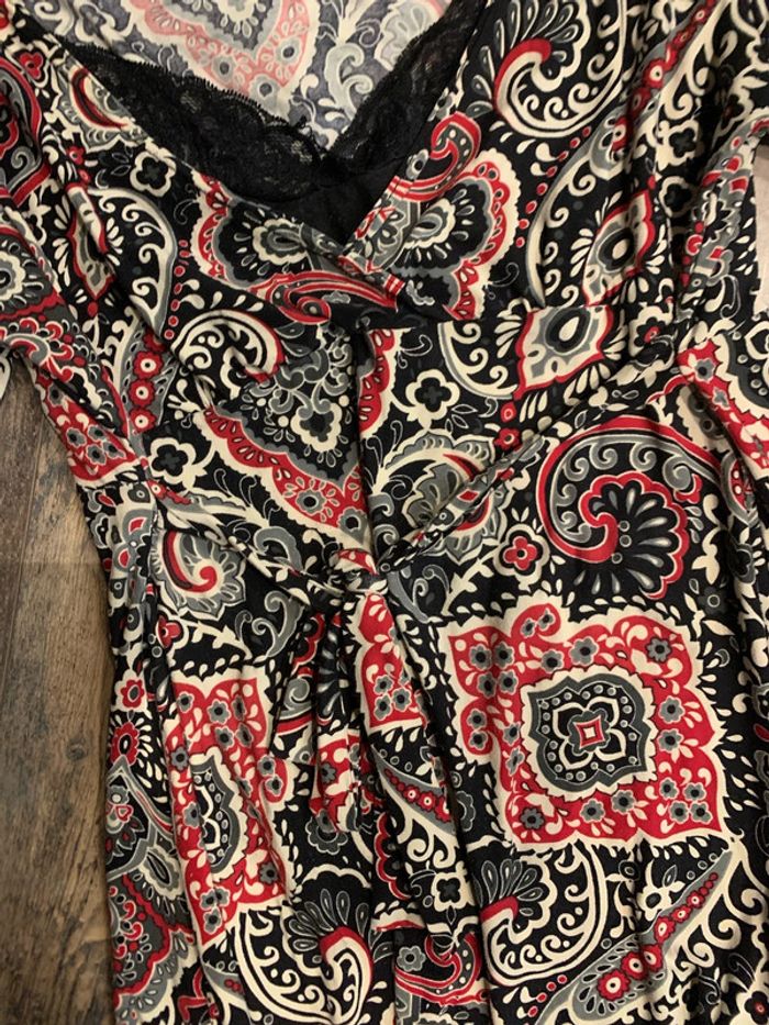 Blouse 3/4 manches motif vintage - photo numéro 4