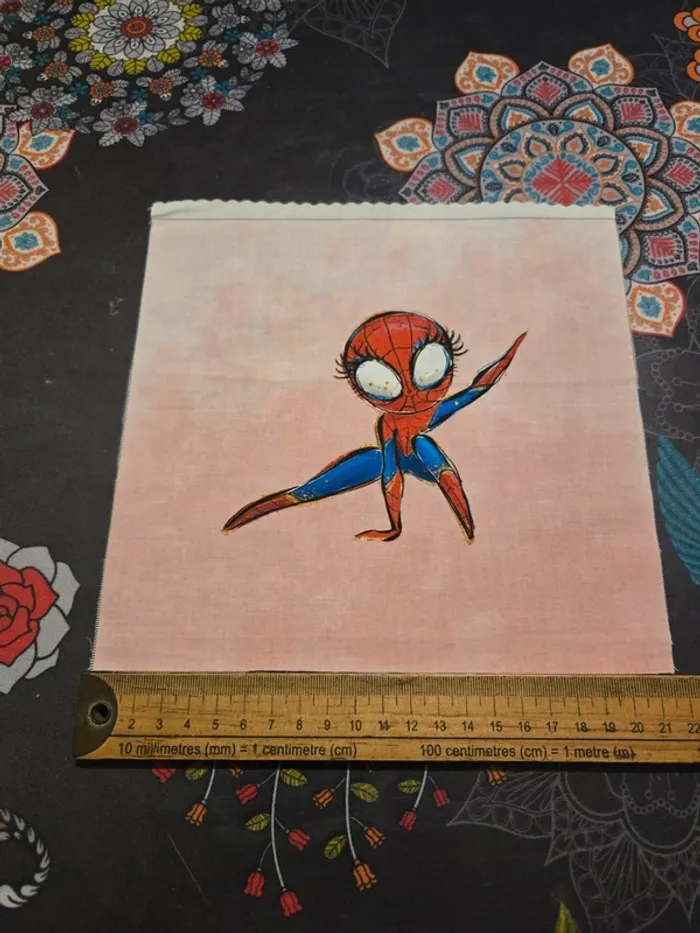 Petit panneau couture spiderman - photo numéro 3