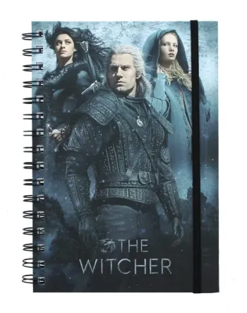 Carnet Pyramid THE WITCHER A5, 80 feuilles, couverture rigide et fermeture élastique Neuf