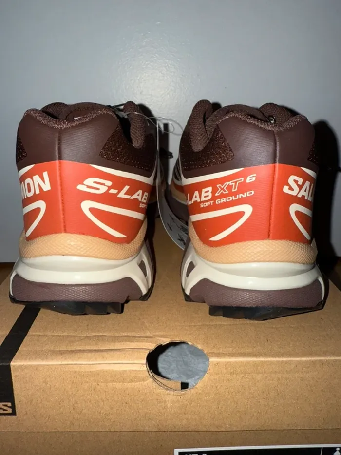 Salomon XT-6 Marron, Beige Rosted Clay / Burnt Ochre / Almond milk - photo numéro 6