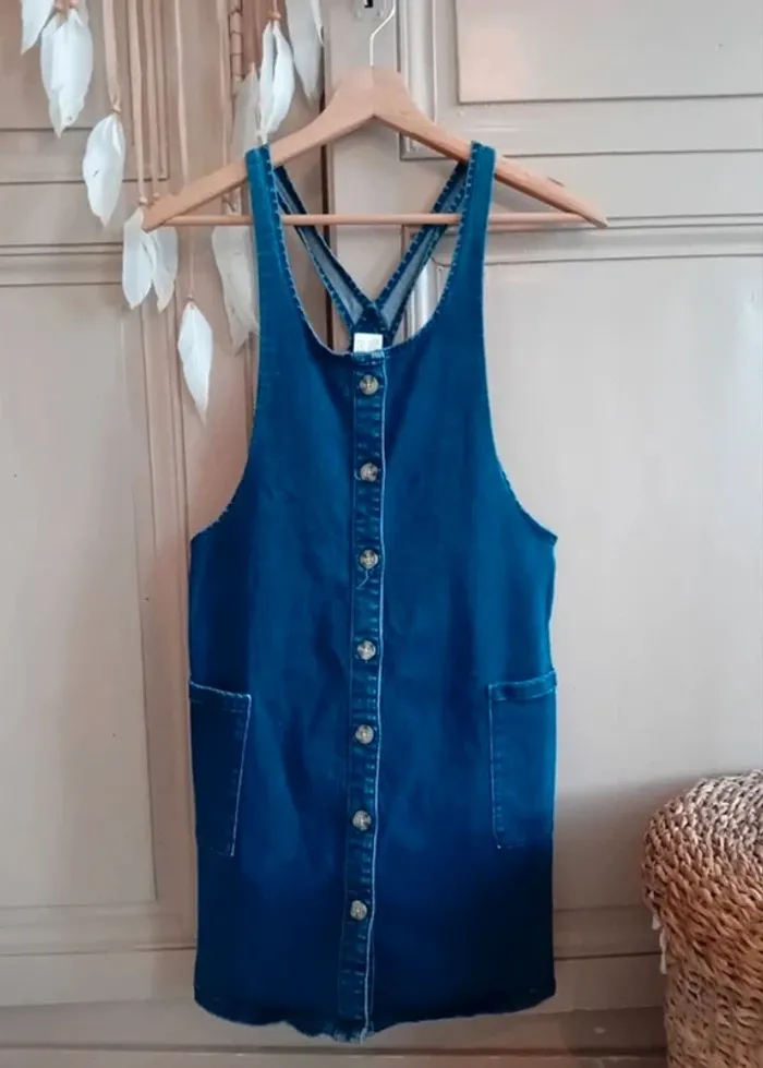 Robe en jean style salopette - C&A - 14 ans