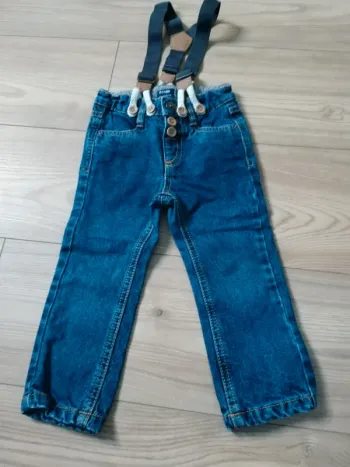 Jeans avec bretelles