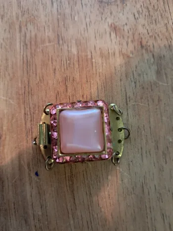 Fermoir bijou vintage pour collier ou bracelet 5 rangs