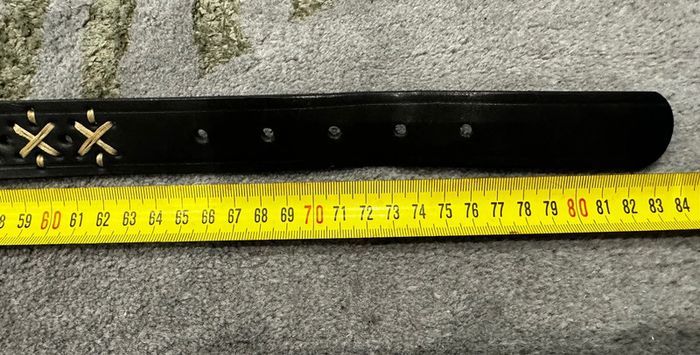 Ceinture en cuir de vachette T 70 - photo numéro 6