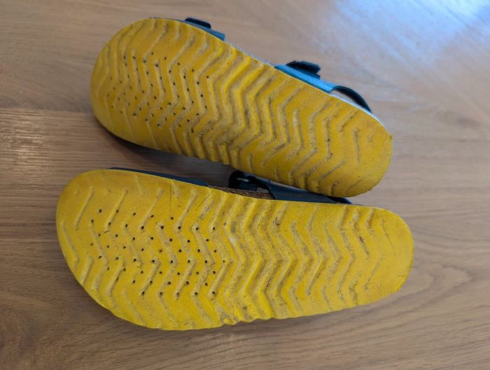 Sandale Geox bleu et jaune - Taille : 31 - photo numéro 4