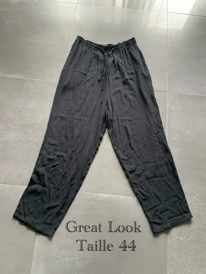Pantalon noir large - Great Look - Taille 44