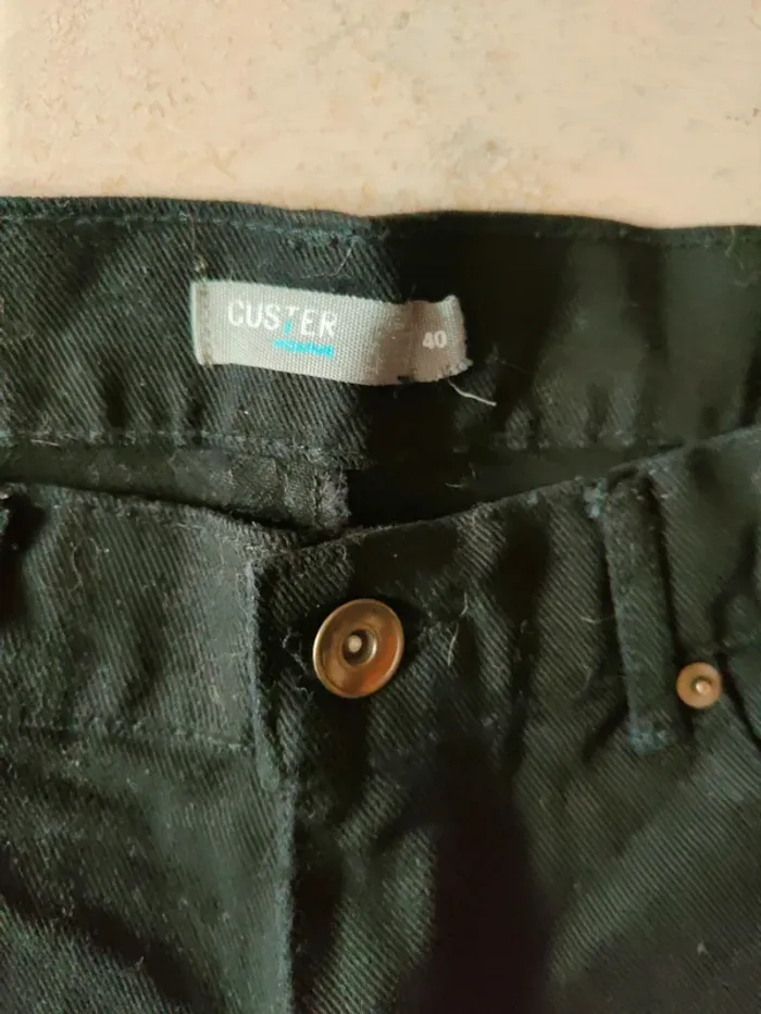 Bermuda short noir homme neuf Custer taille 40 - photo numéro 2
