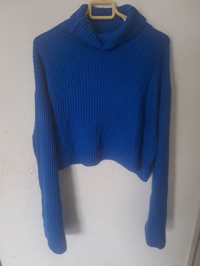 Pull court bleu Shein Taille S - photo numéro 2