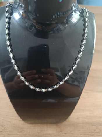 Collier 2 tons en argent 