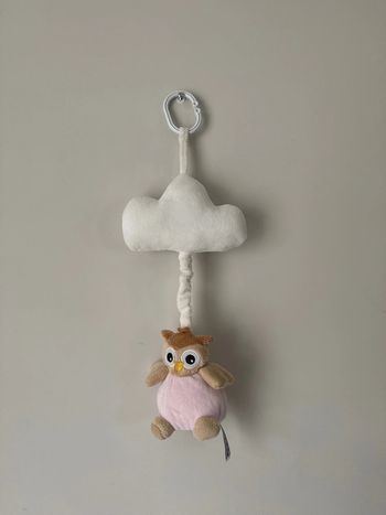🧸 mobile musical transportable  my Teddy- bébé fille - hibou nuage - transportable - très bon état