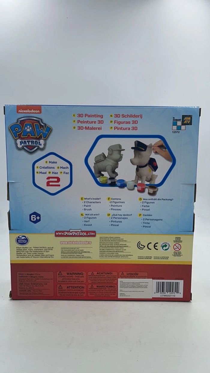 Coffret peinture 3D sur figurines Pat Patrouille Spin Master neuf - photo numéro 2