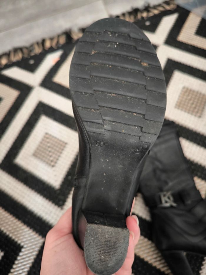 Botte en cuir dorking taille 36 noir - photo numéro 4
