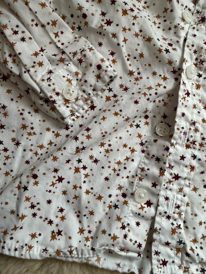 Chemise blanche étoiles Tape À L’œil t.18m - photo numéro 3