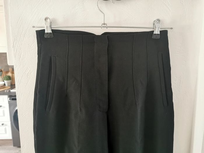 Pantalon à pince/de tailleur noir - Zara - photo numéro 6
