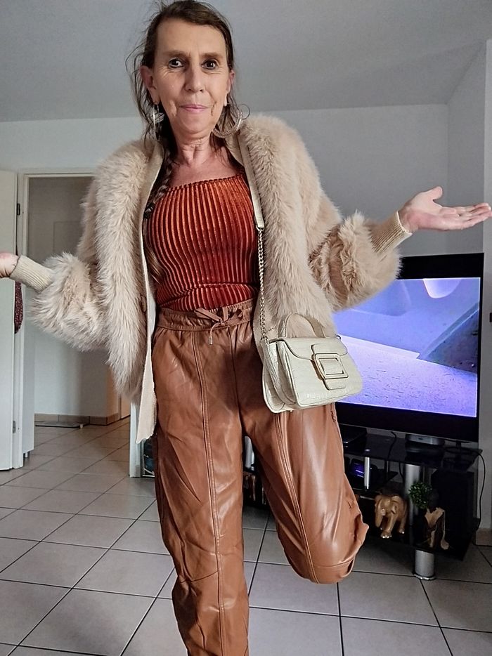 Pantalon simili cuir Rick Cardona New York - photo numéro 8