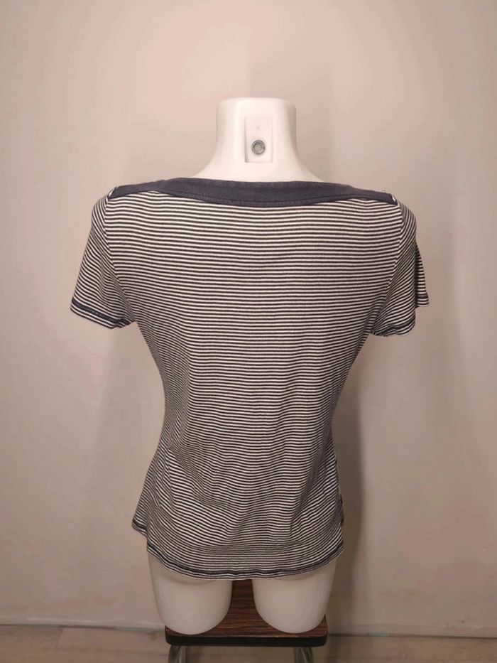 T-shirt Cassis Femme Taille 5 Rayure Motifs - photo numéro 2