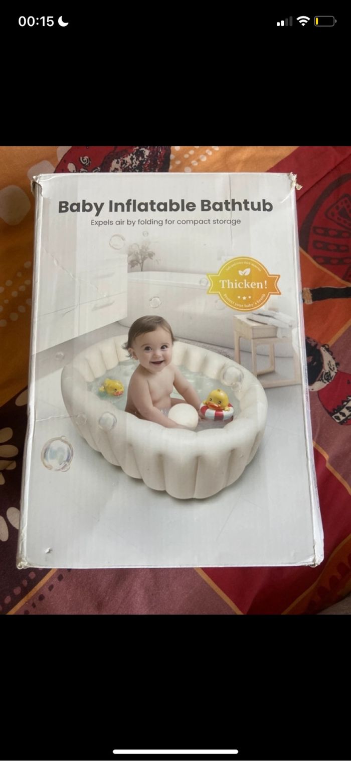 baignoire gonflable