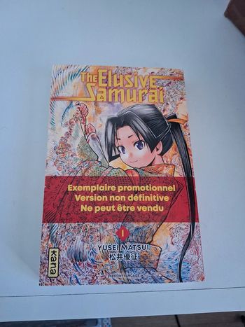 Manga The Elusive Samurai exemplaire promotionnel non corrigée provisoire tome 1
