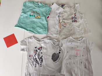 7 t shirts 9 mois