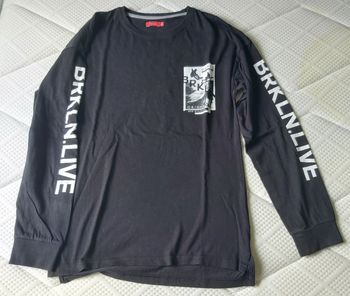 T shirt manches longues noir 16 ans