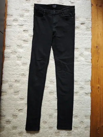 Jeans slim noir Zara 36