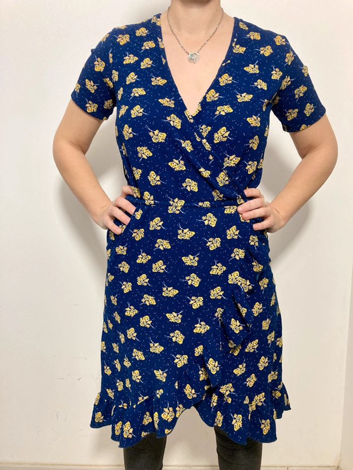 Robe longue bleue taille 40