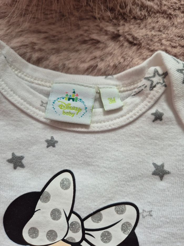 Body blanc minnie 3 mois - photo numéro 3