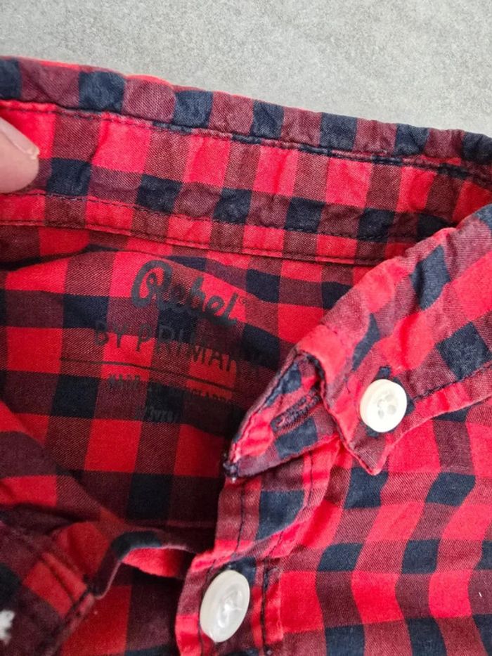 Chemise rouge a carreaux - photo numéro 3