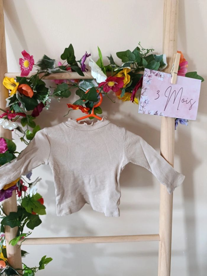 T-shirt manche longue Kiabi 3mois