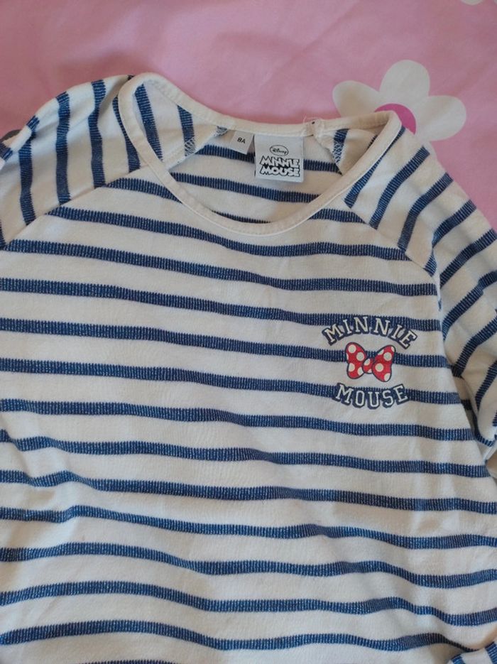 Tee-shirt style marinière Minnie - photo numéro 2