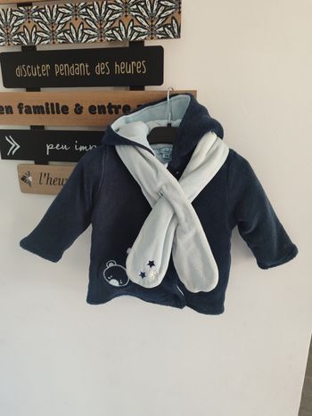 Veste avec écharpe garçon