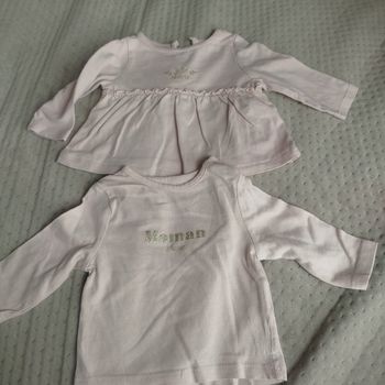 2 Tee shirt bébé fille 