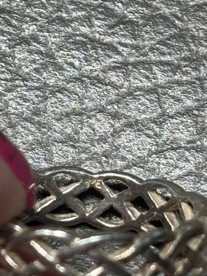 Jolie bague torsadée diamètre 19mm en argent - photo numéro 8