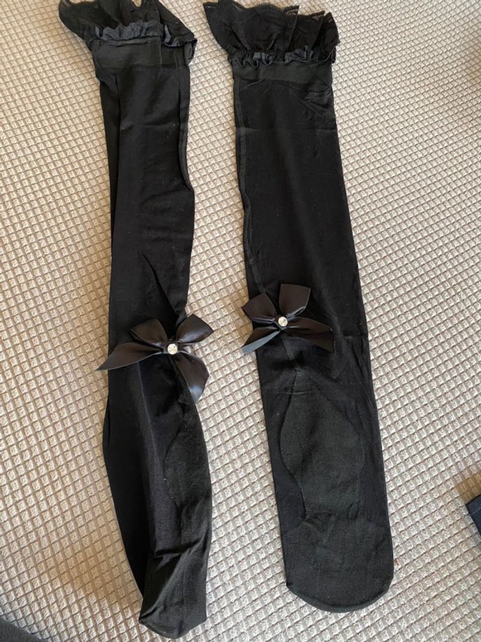 Chaussettes hautes sexy mini bas lingerie femme