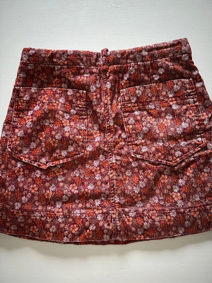 Jupe coton fleuri à velours Zara - photo numéro 5
