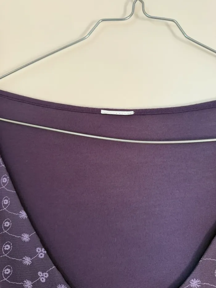 Haut violet manches longues - photo numéro 3