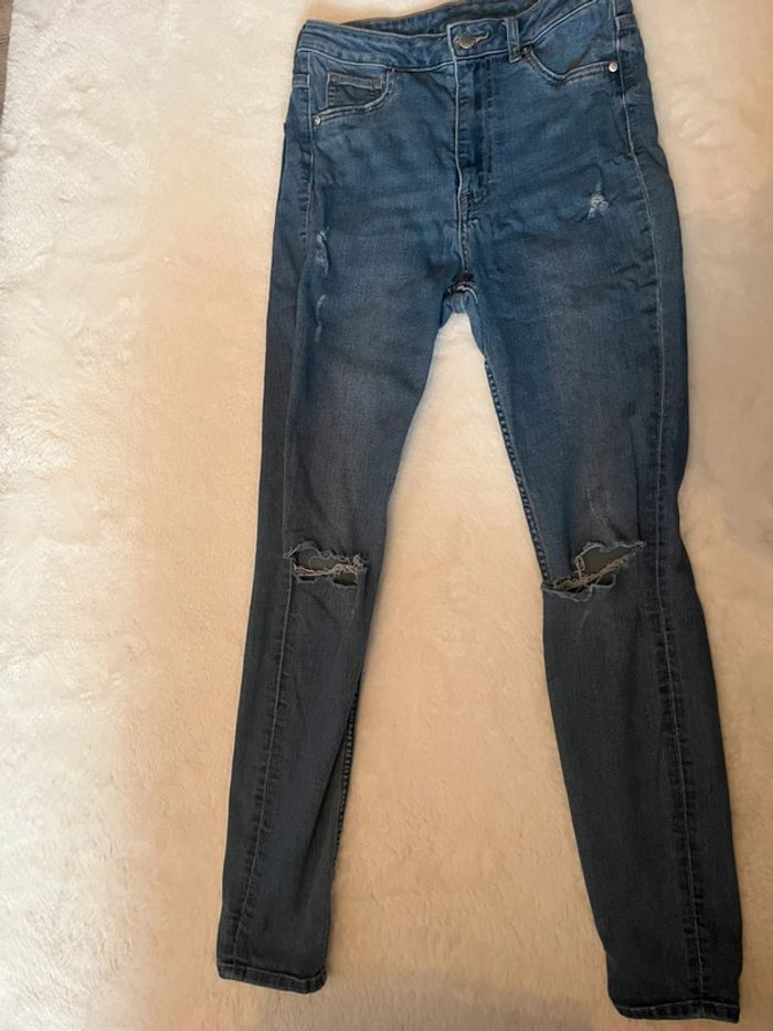 Jean skinny troué femme