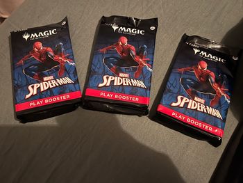 Lot de 3 booster neufs Magic MTG Spider-Man anglais
