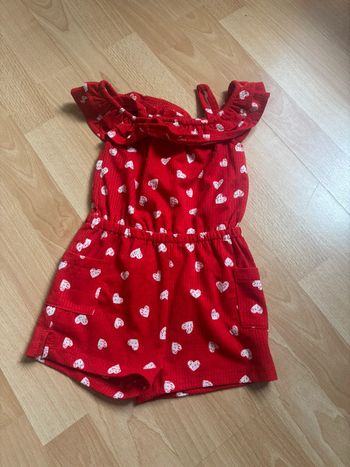 Combinaison cœurs 2 ans
