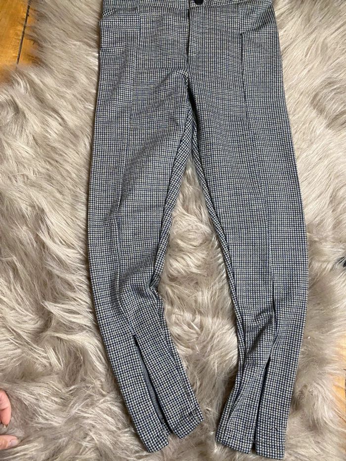 Jegging carreaux noir blanc