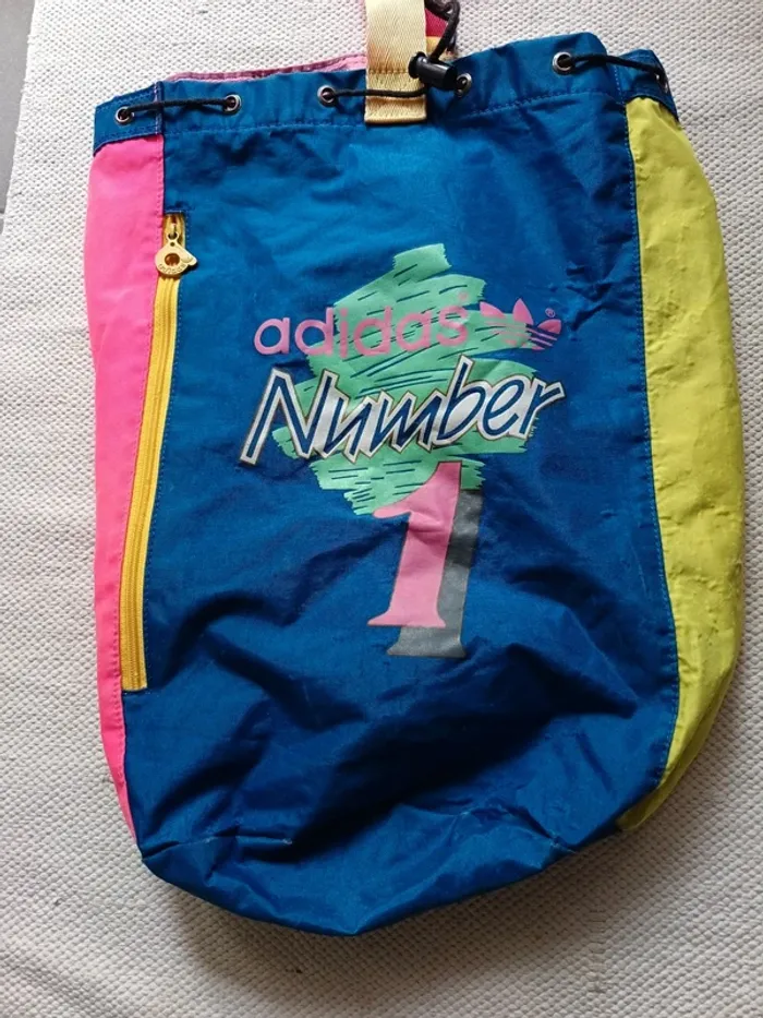 Grand sac polochon vintage Adidas - photo numéro 2
