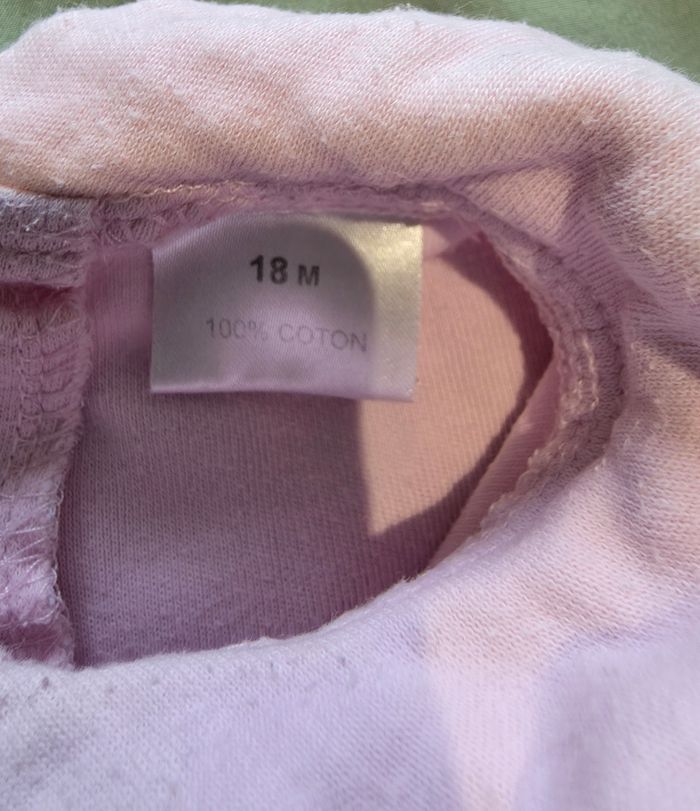 Tee-shirt ML rose uni 18 mois - photo numéro 5