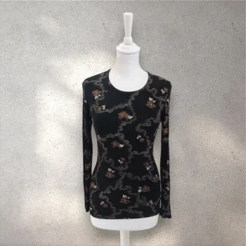Top manches longues imprimé taille S