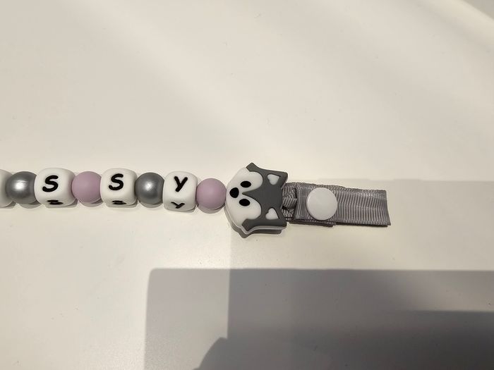 Attaches tétines personnalisé en silicone au ruban - photo numéro 4