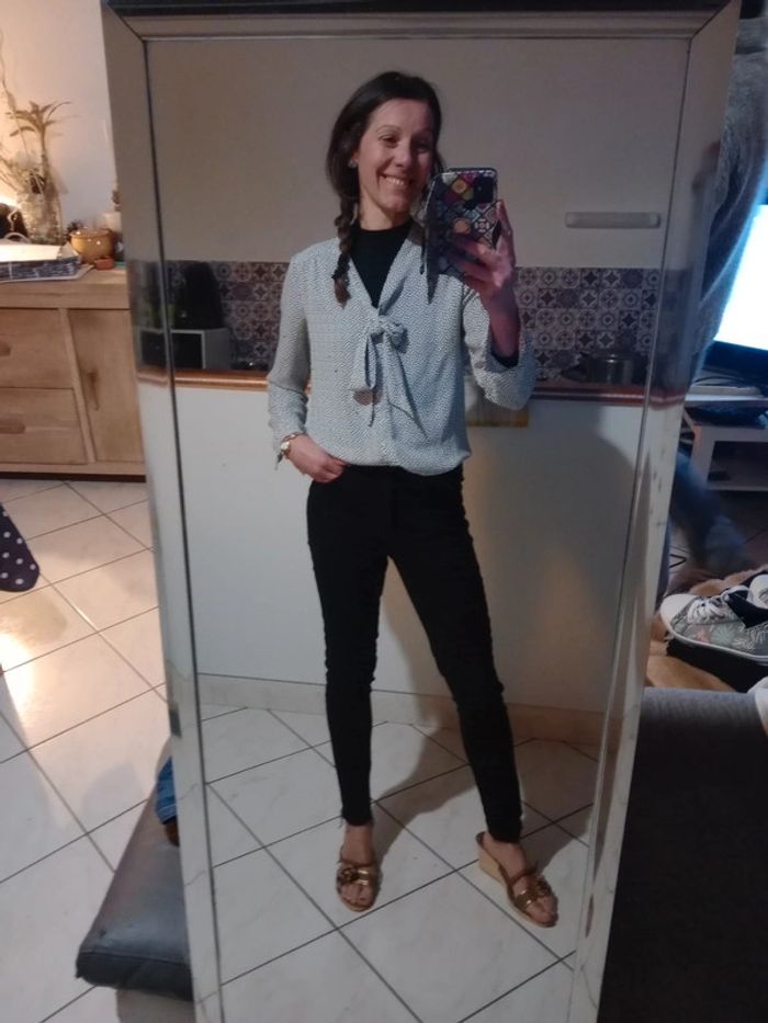 Jean femme 38 noir skinny c30