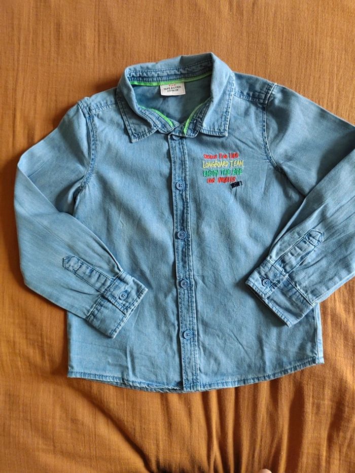 Chemise effet jean 3 ans tape à l'œil