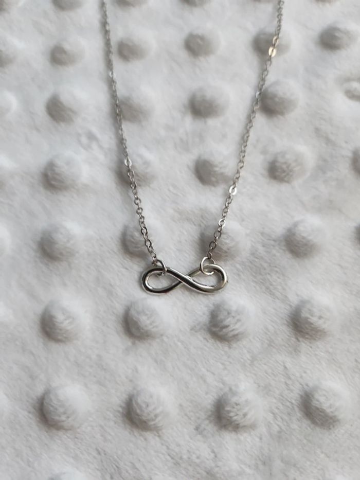 Collier chaine infini en acier inoxydable - photo numéro 3